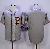 San Francisco Giants Customized Men's Gray Road New Cool Base Stitched MLB Jersey,baseball caps,new era cap wholesale,wholesale hats